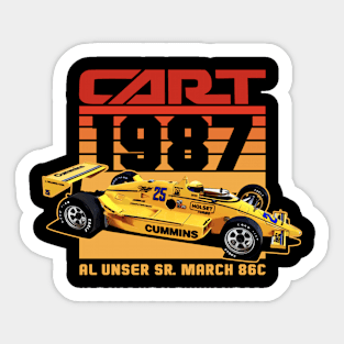 Al Unser Sr. 1987 80s Retro Sticker